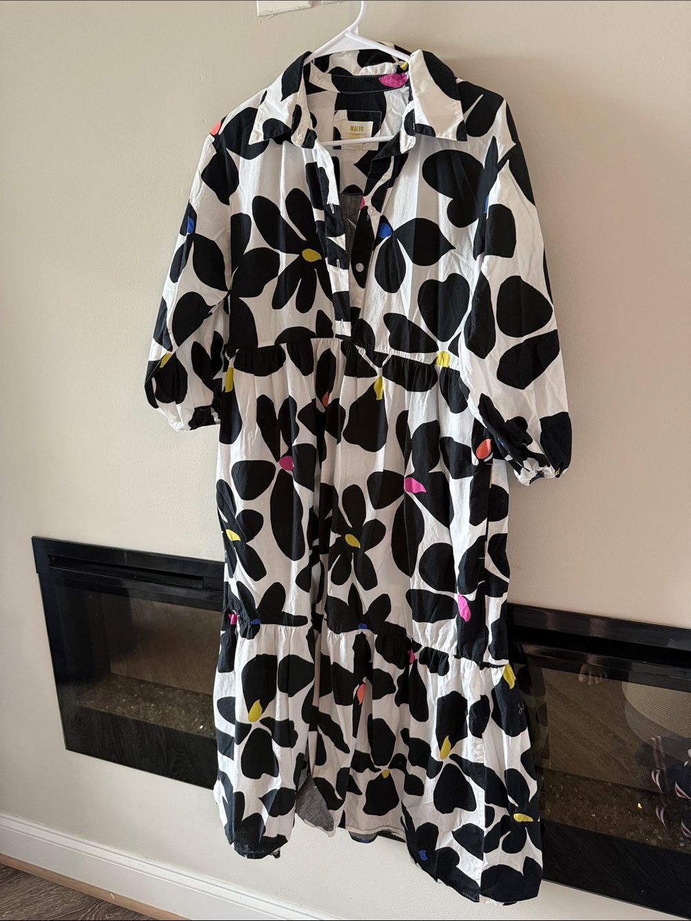 Anthropologie Bettina Tiered Shirt Dress